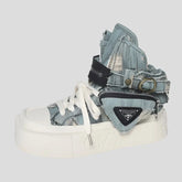 Botas de plataforma vaqueras para mujer